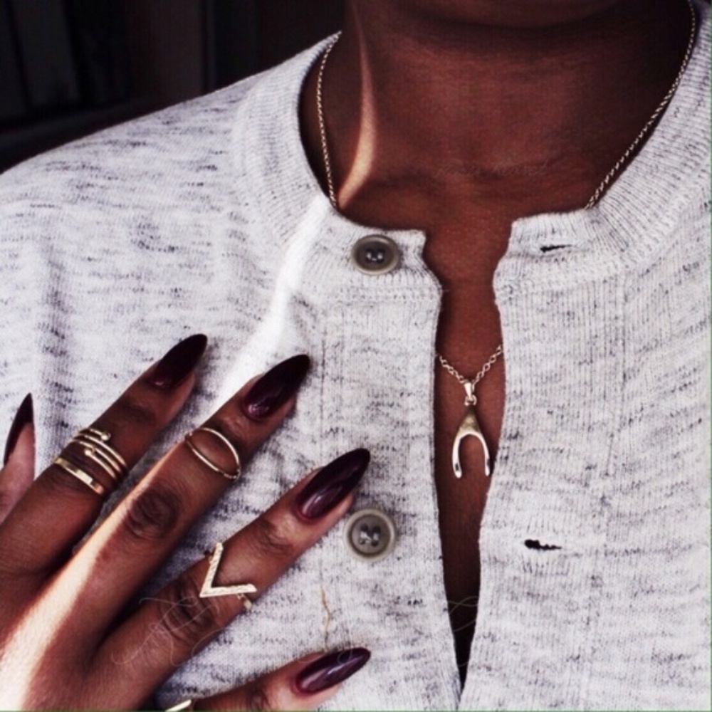 Jewelry | Wishbone gold necklace